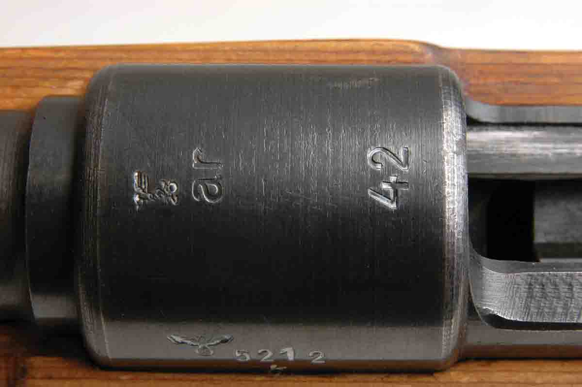 The Wehrmacht marked its K98ks with codes instead of each manufacturer’s name.